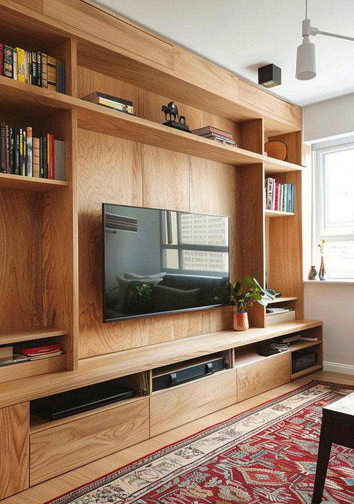 mẫu tủ tivi gỗ công nghiệp